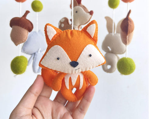 Woodland Animals Cot Mobile